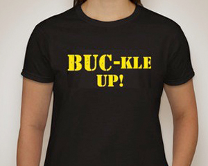 BUC female t-shirt - Buc-kle Up